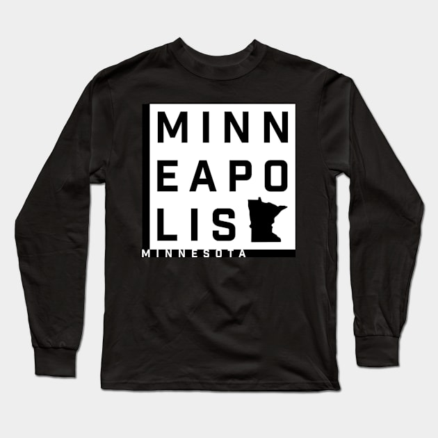 MINNEAPOLIS Minnesota Long Sleeve T-Shirt by Josh Wuflestad